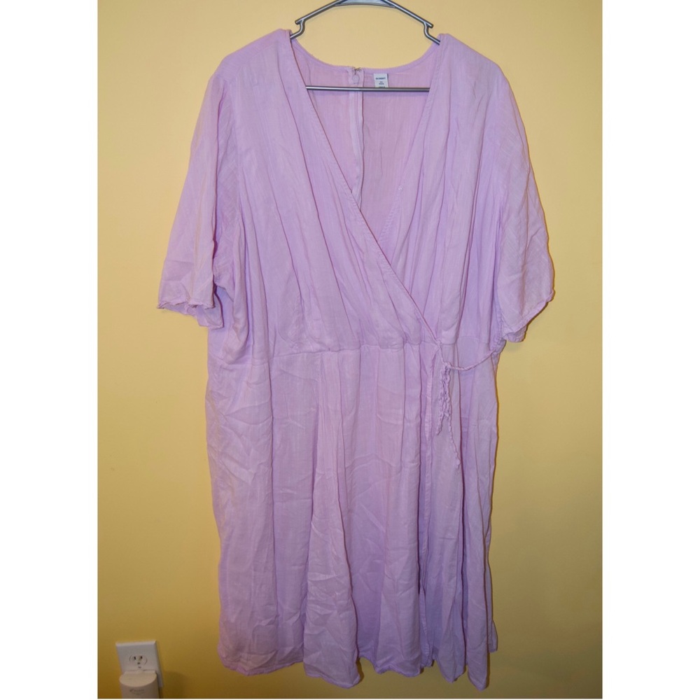 Plus Lilac Wrap Dress
